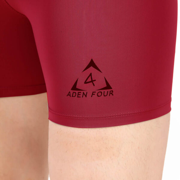 ADEN FOUR Logo Men’s Knee Length Red Tights