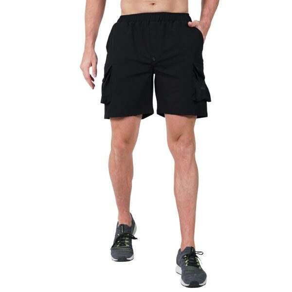 NS Terry Black Cargo Shorts