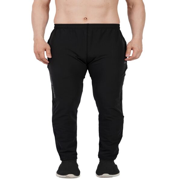 NS Terry Printed Active Black Trackpant