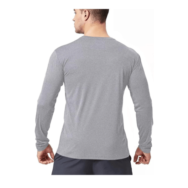Ton 618 Black Hole Print Full Sleeve Active Grey Tshirt